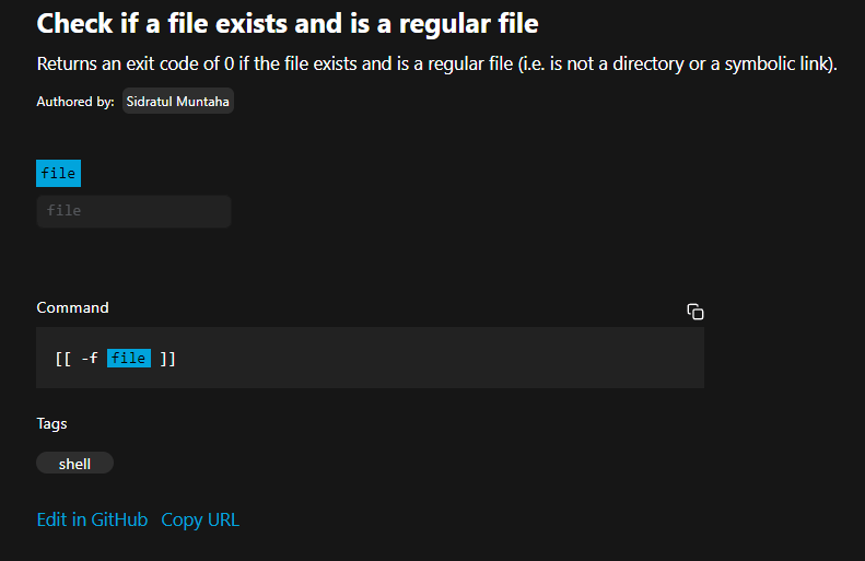 Check if a file exists and is a regular file min